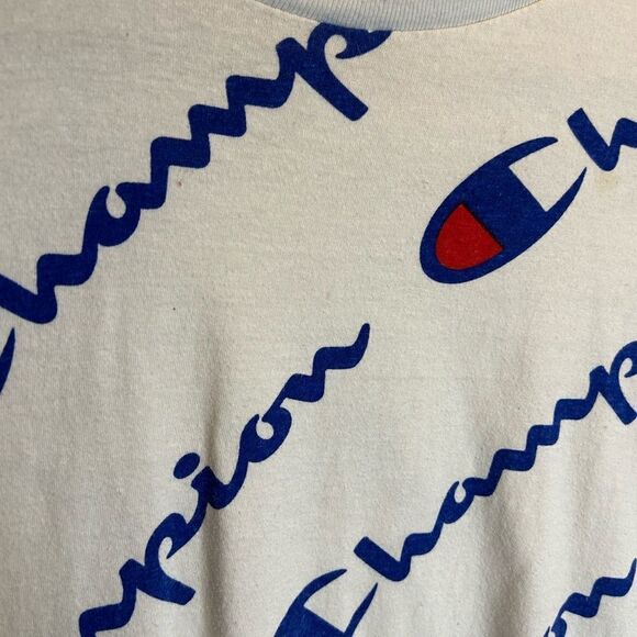 5 for $25🔥Boys Large Champion White Logo T-Shirt - Picture 3 of 6